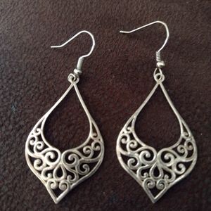 Silver earrings